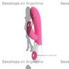 Gene vibrador con estimulador de clitoris y varias funciones